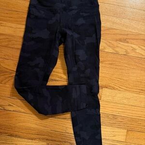 Lululemon Black Camouflage Leggings
